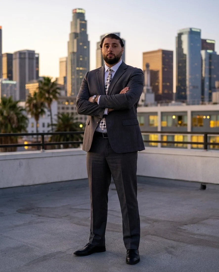 Attorney Mohamad "Moe" Abdallah in downtown Los Angeles