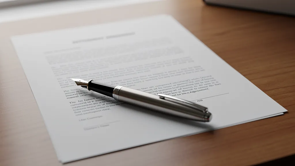 Settlement agreement paperwork