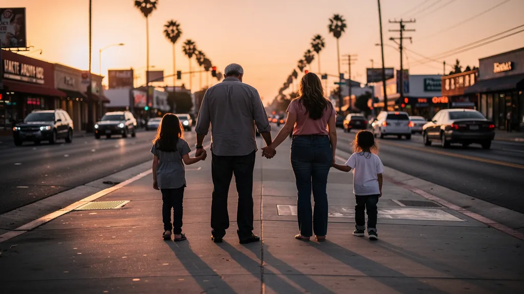 Family grieving together after losing a loved one in Sherman Oaks
